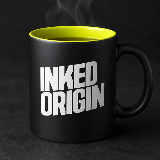 Inked Origin black mug